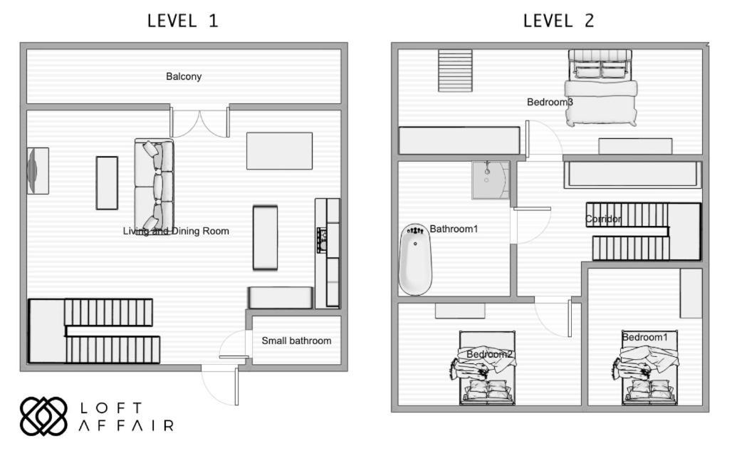 Penthouse Harmonica - Loftaffair Apartment Красков Екстериор снимка